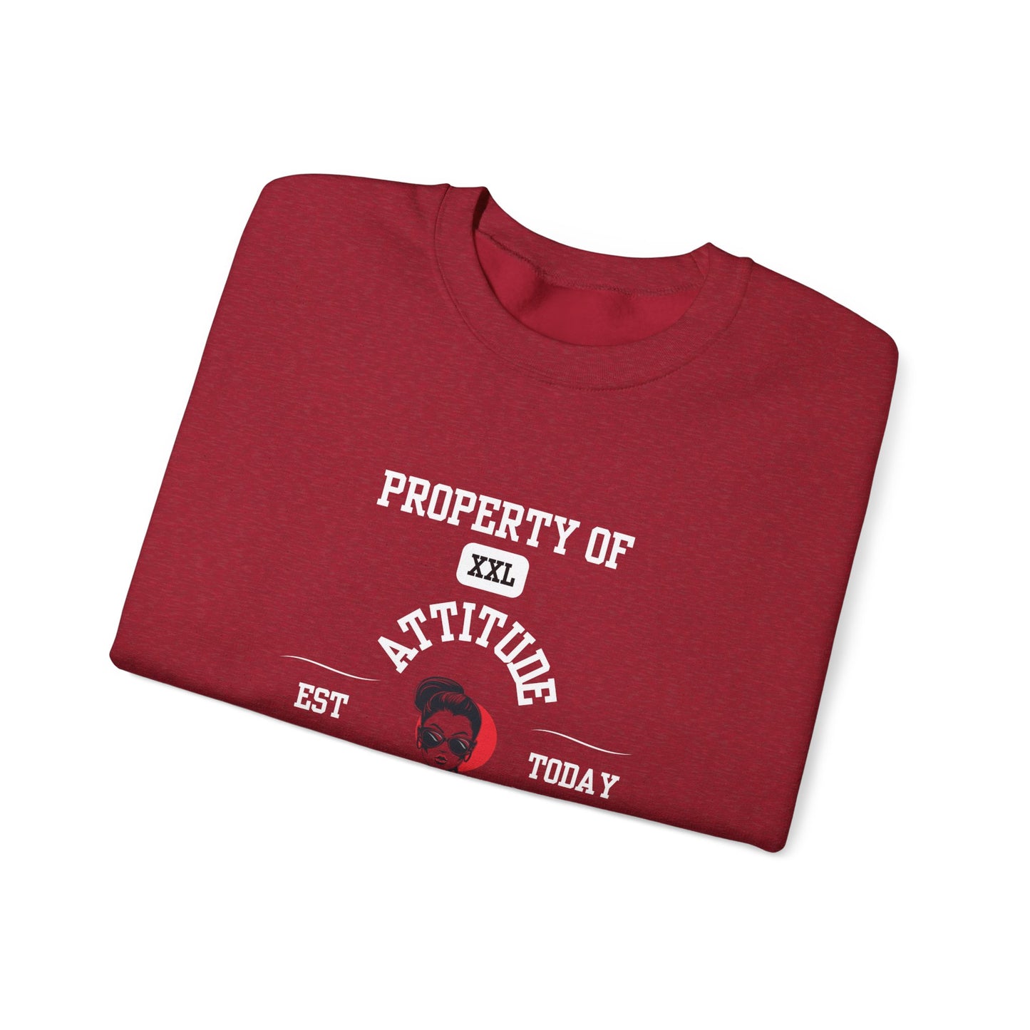 Property of Attitude University Crewneck Sweatshirt