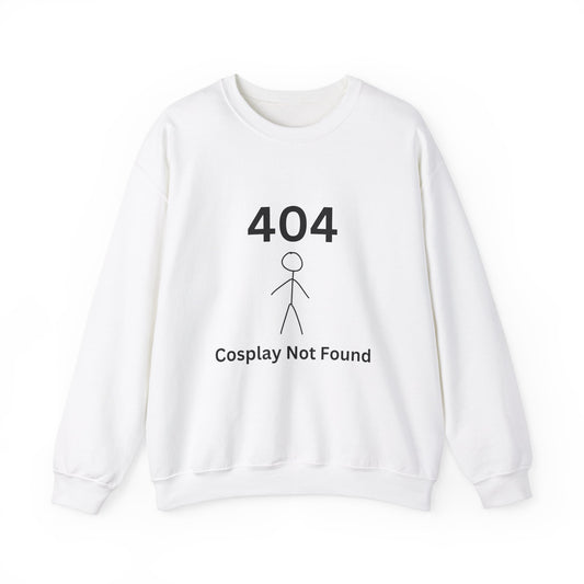 404 Cosplay Not Found Crewneck Sweatshirt