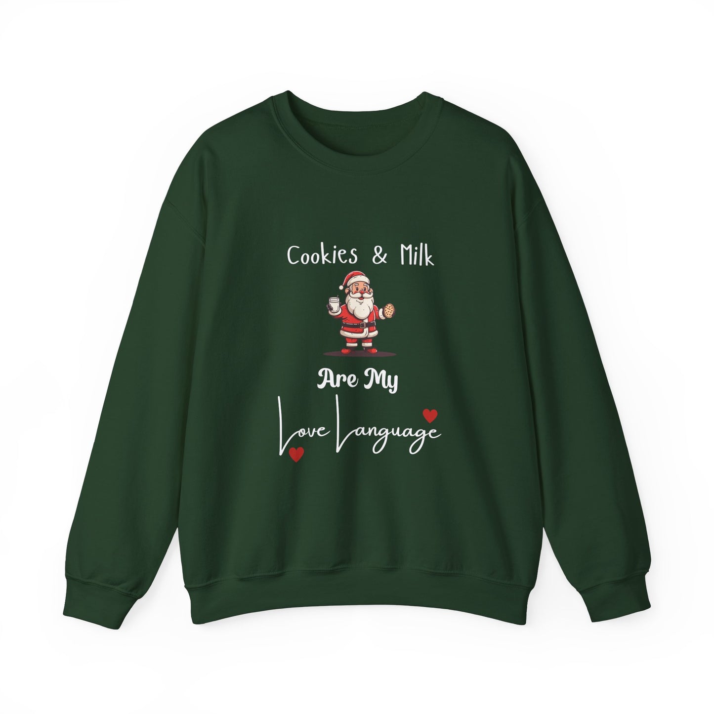 Cookies and Milk Santa Crewneck Sweatshirt