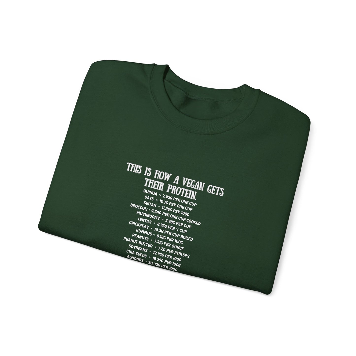 Vegan Protein Crewneck Sweatshirt