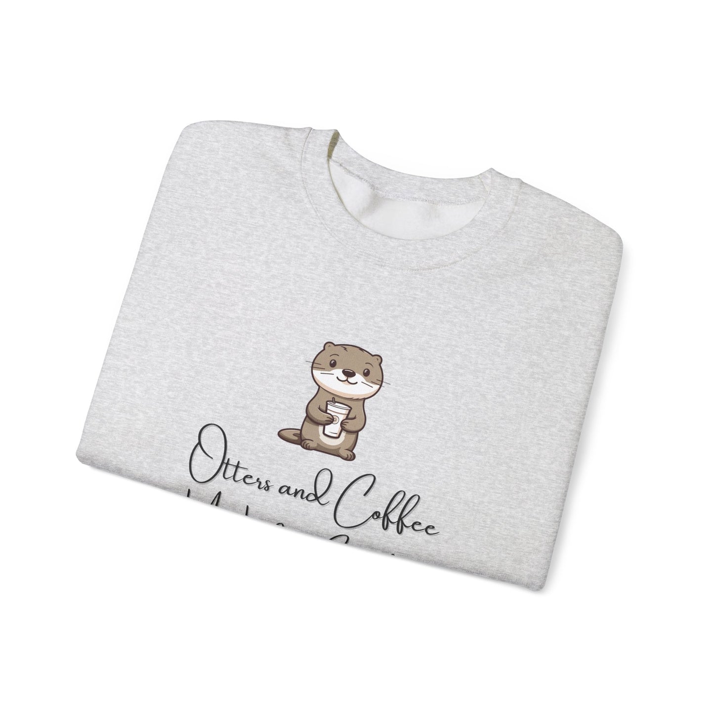 Otters and Coffee Crewneck Sweatshirt