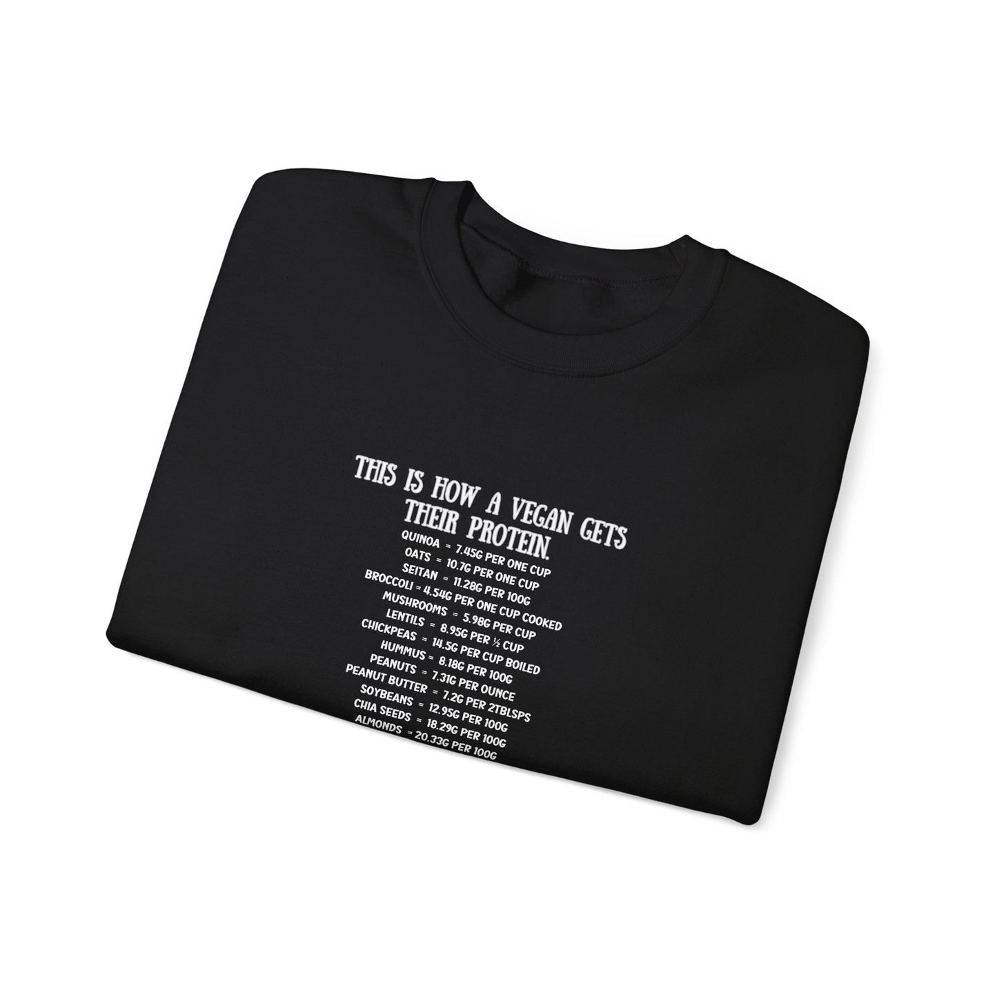 Vegan Protein Crewneck Sweatshirt