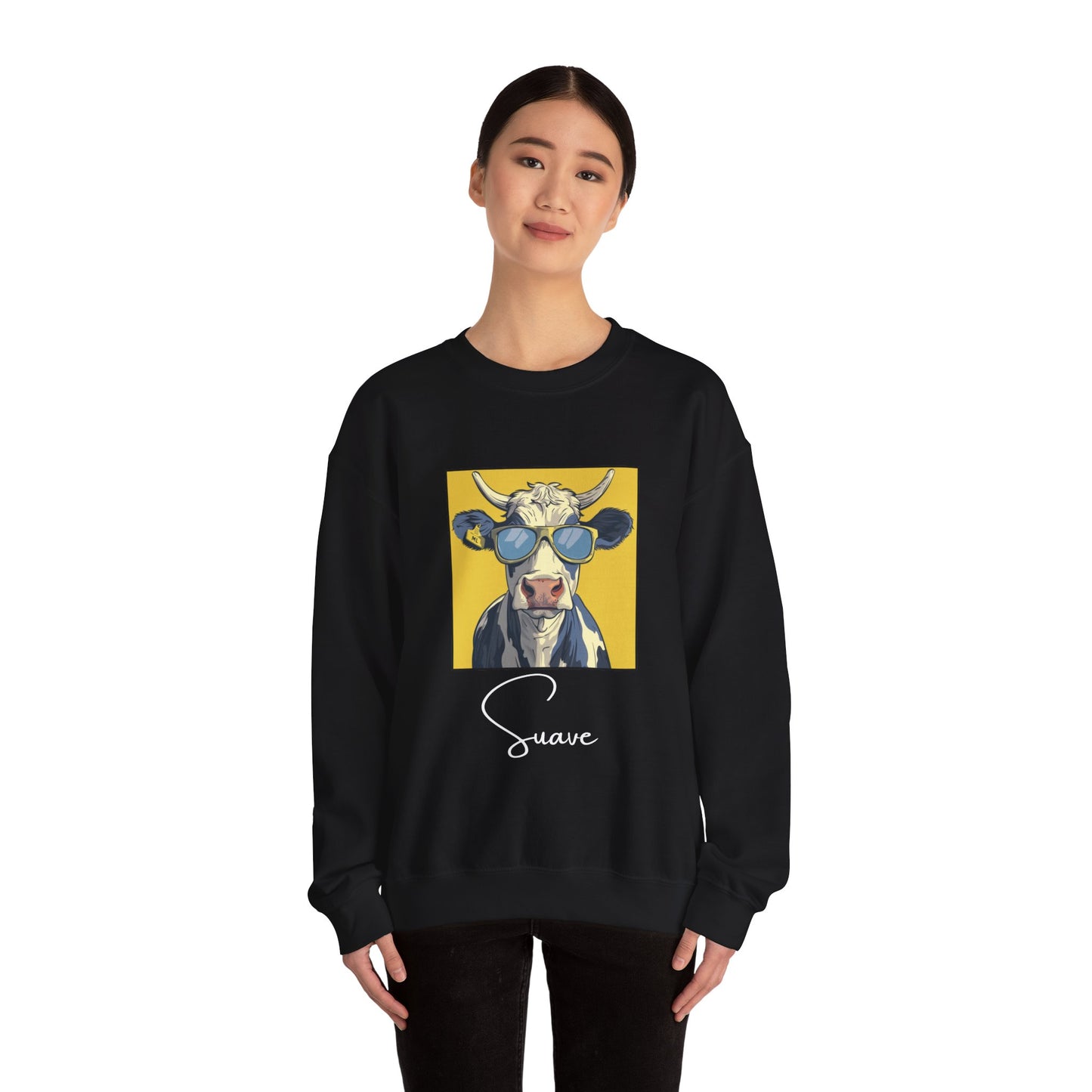 Suave Cow Crewneck Sweatshirt