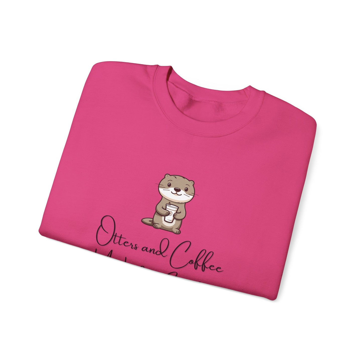 Otters and Coffee Crewneck Sweatshirt
