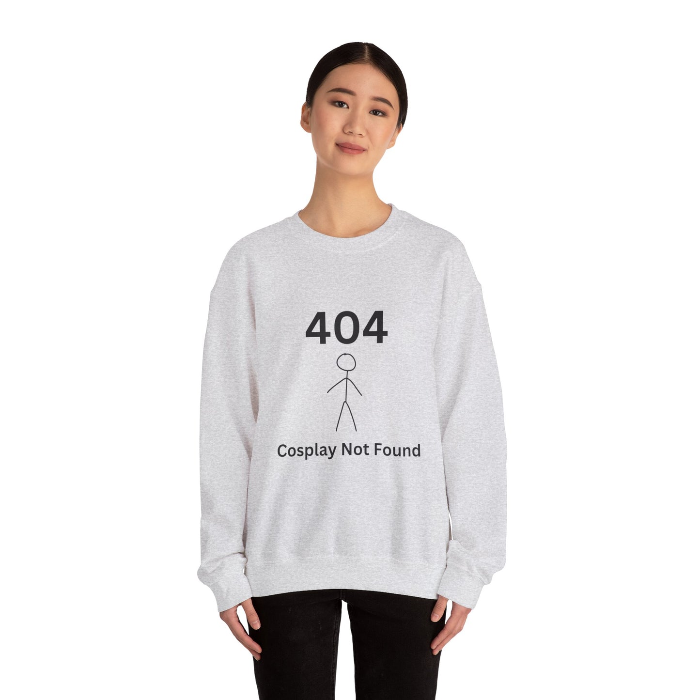 404 Cosplay Not Found Crewneck Sweatshirt