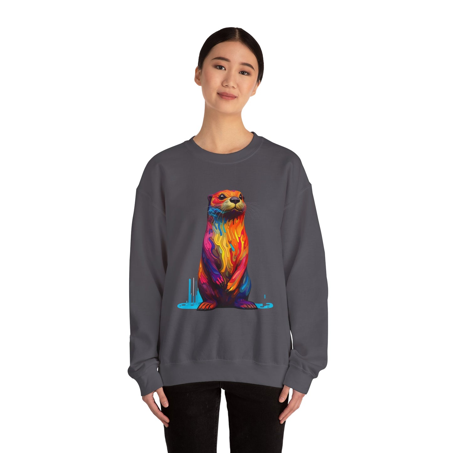 Colorful Otter Crewneck Sweatshirt