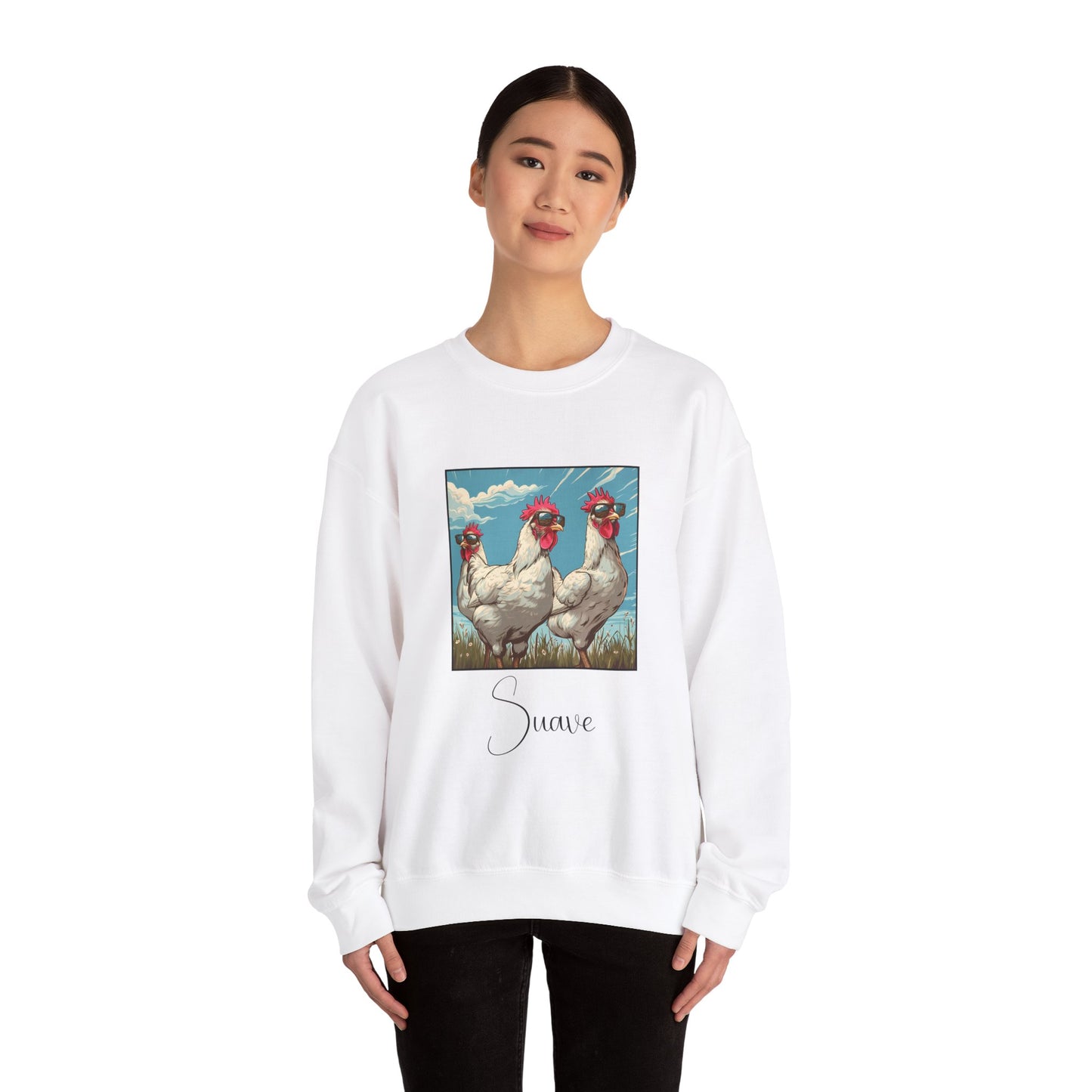 Suave Chicken Crewneck Sweatshirt