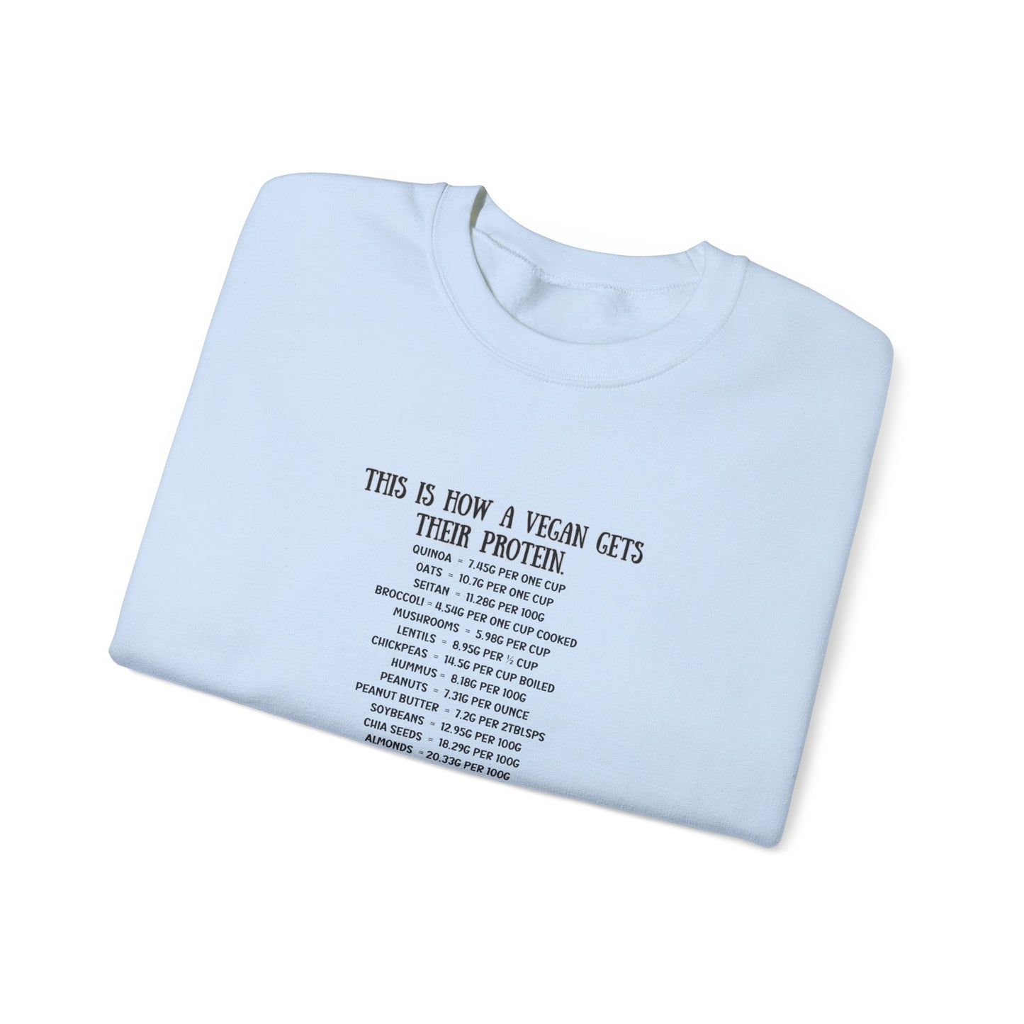 Vegan Protein Crewneck Sweatshirt