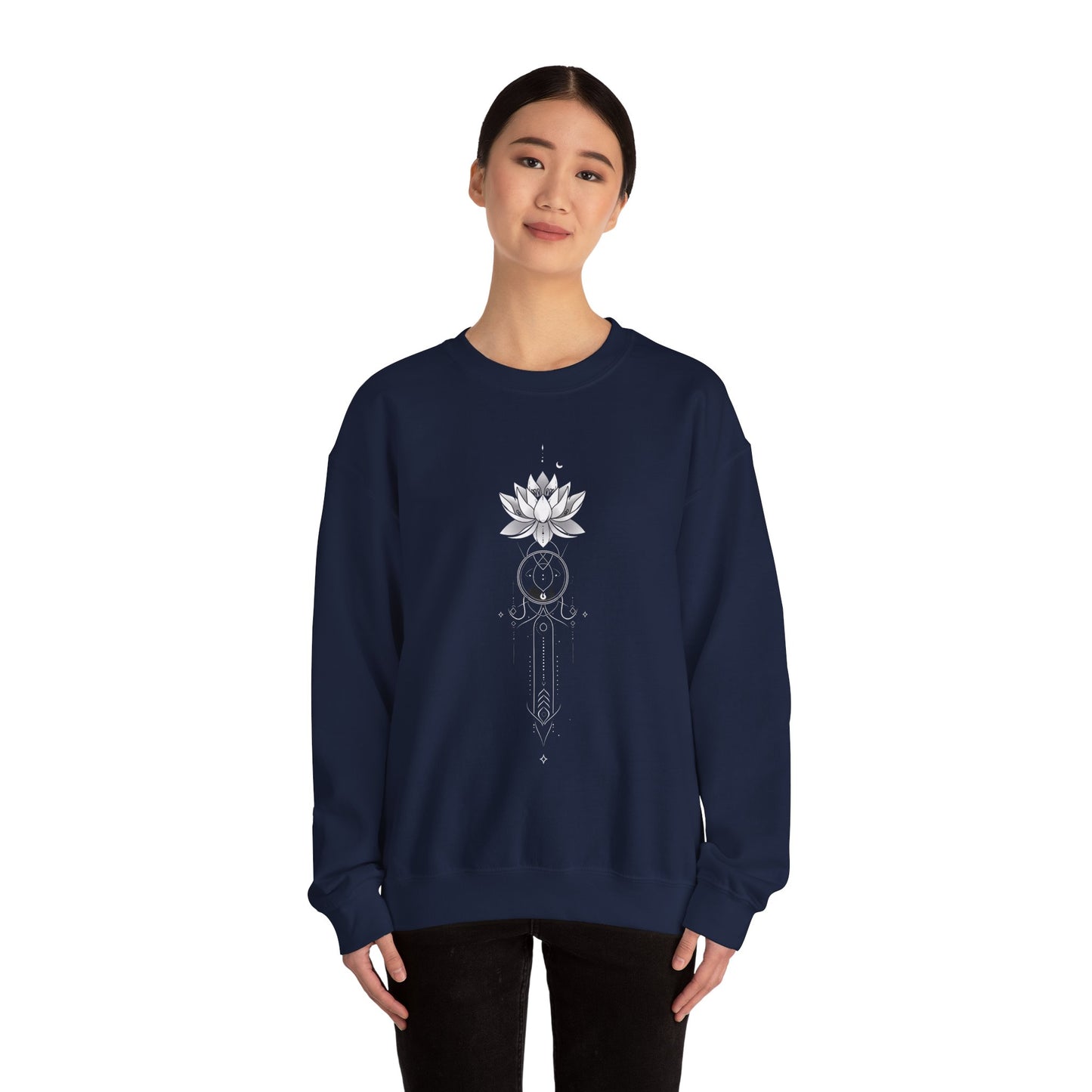 Lotus Unalome Crewneck Sweatshirt