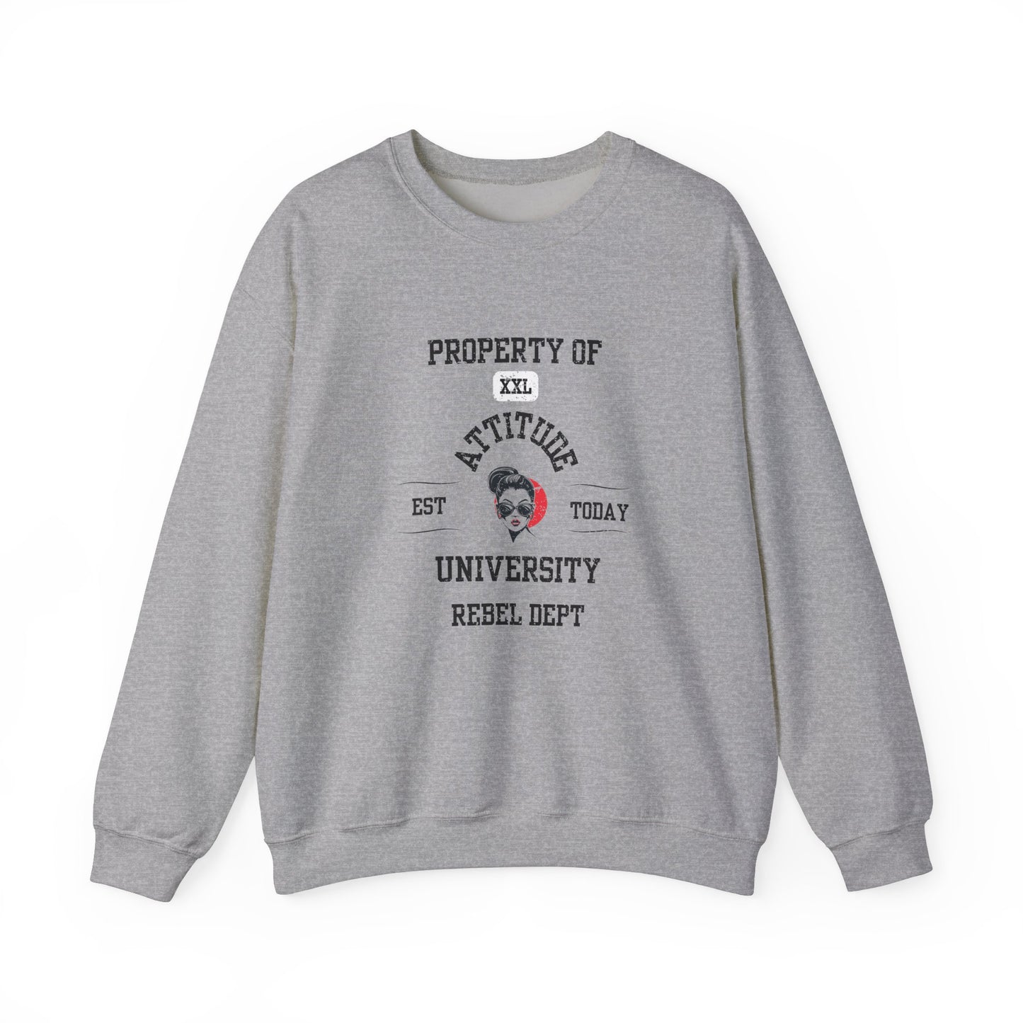 Property of Attitude University Crewneck Sweatshirt