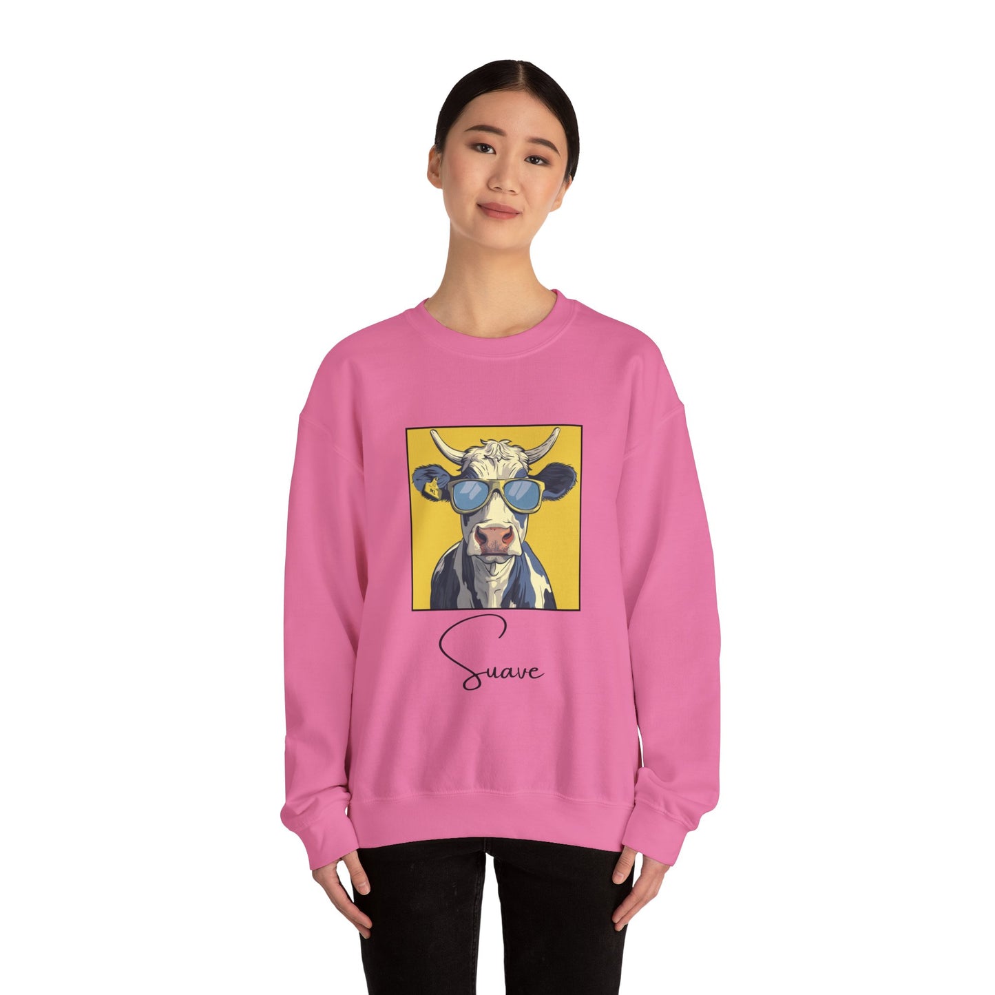Suave Cow Crewneck Sweatshirt
