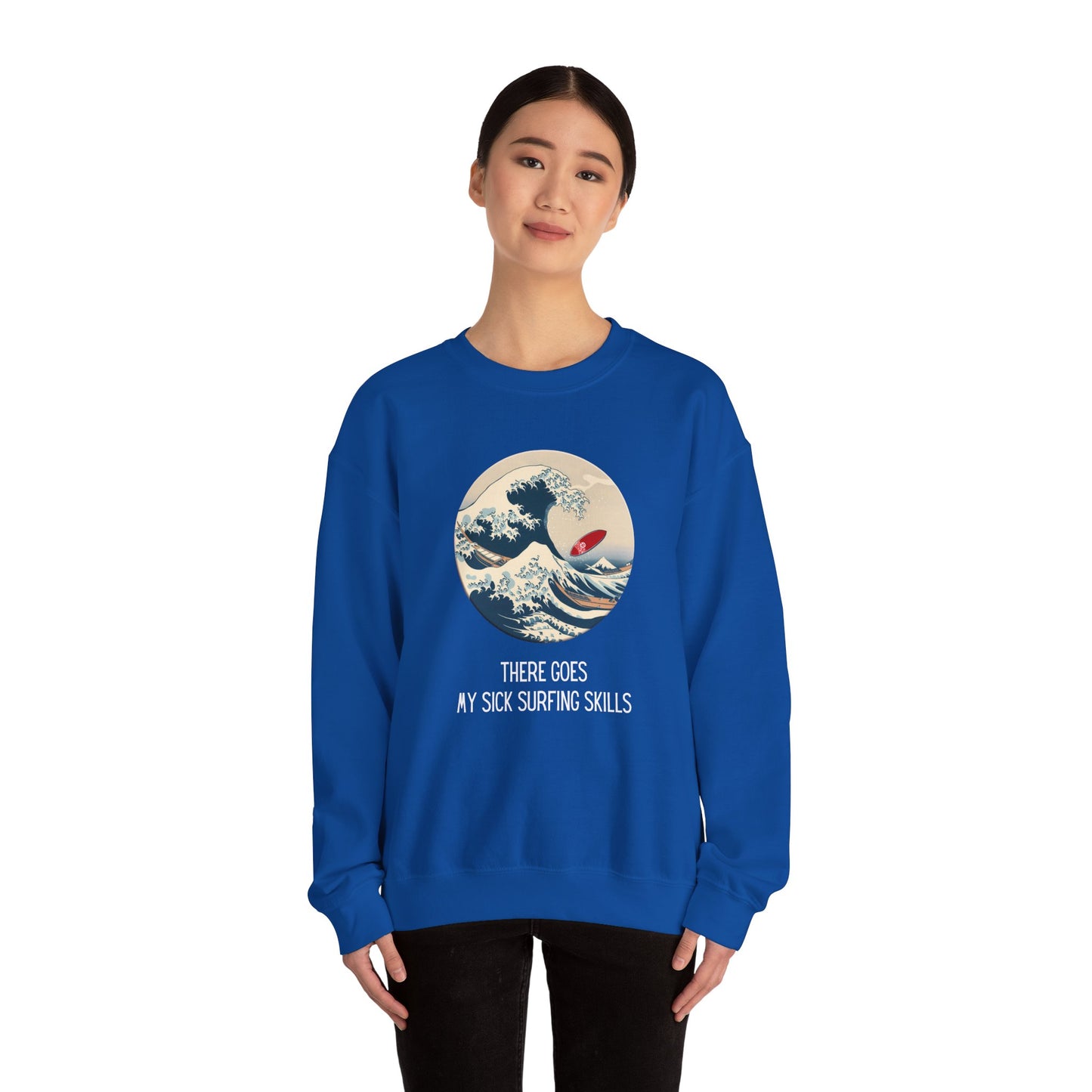 Sick Surfing Skills Crewneck Sweatshirt