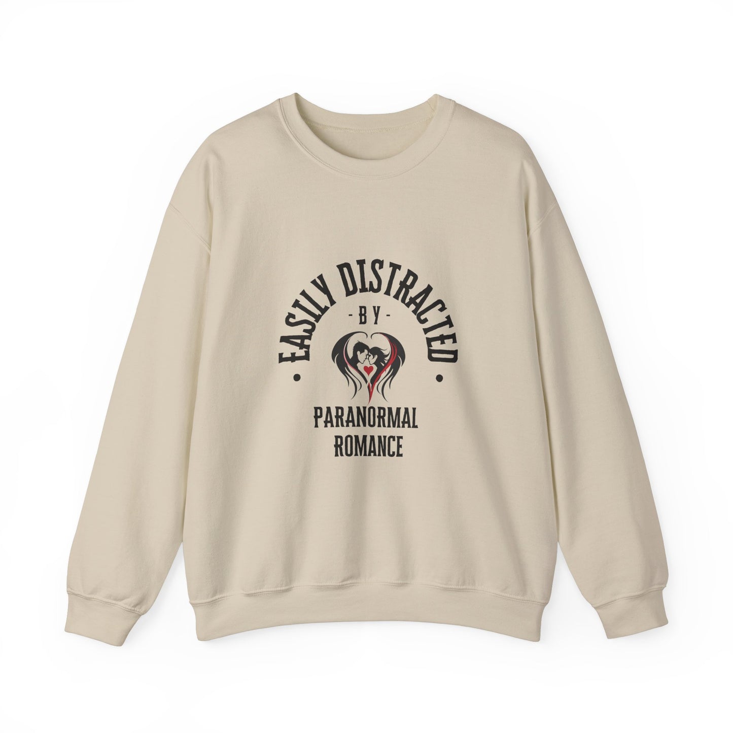 Easily Distracted By Parnormal Romance Crewneck Sweatshirt