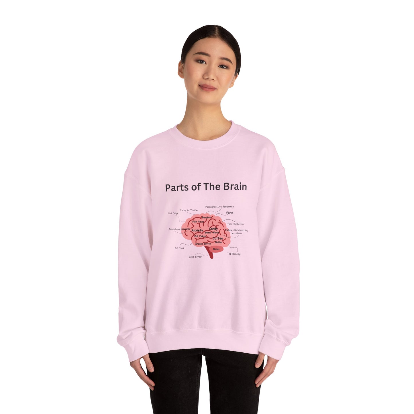 Parts of The Brain Crewneck Sweatshirt
