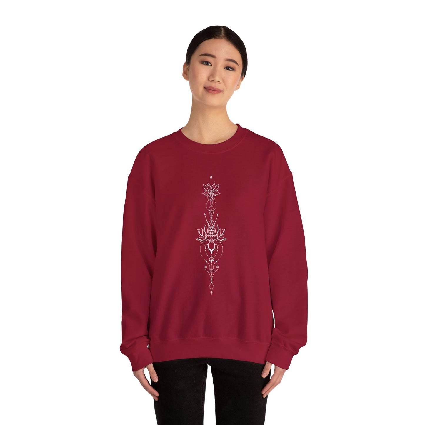 Unalome Lotus Crewneck Sweatshirt