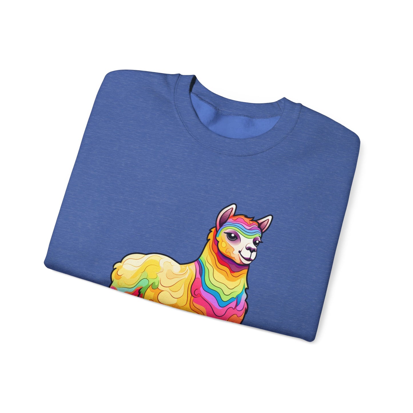 Colorful Llama Crewneck Sweatshirt