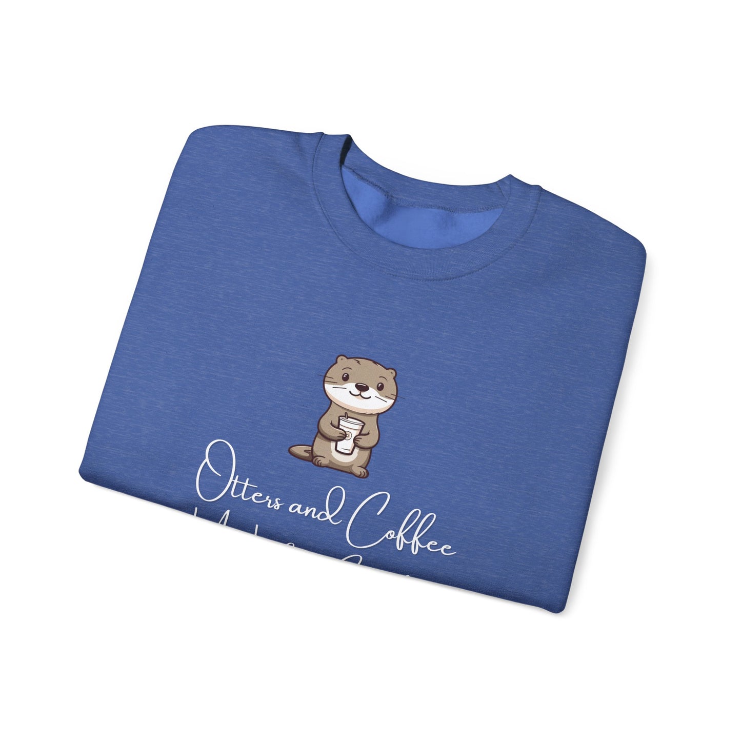 Otters and Coffee Crewneck Sweatshirt