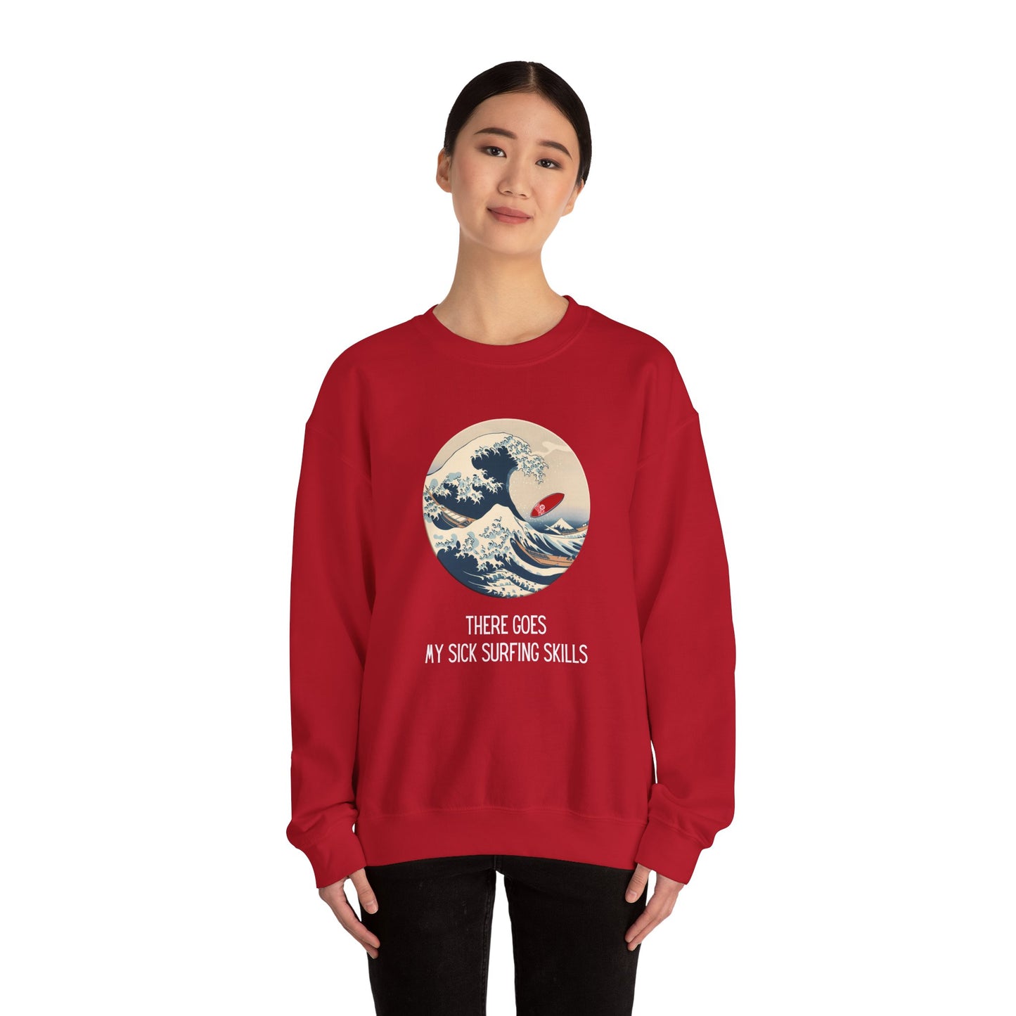 Sick Surfing Skills Crewneck Sweatshirt