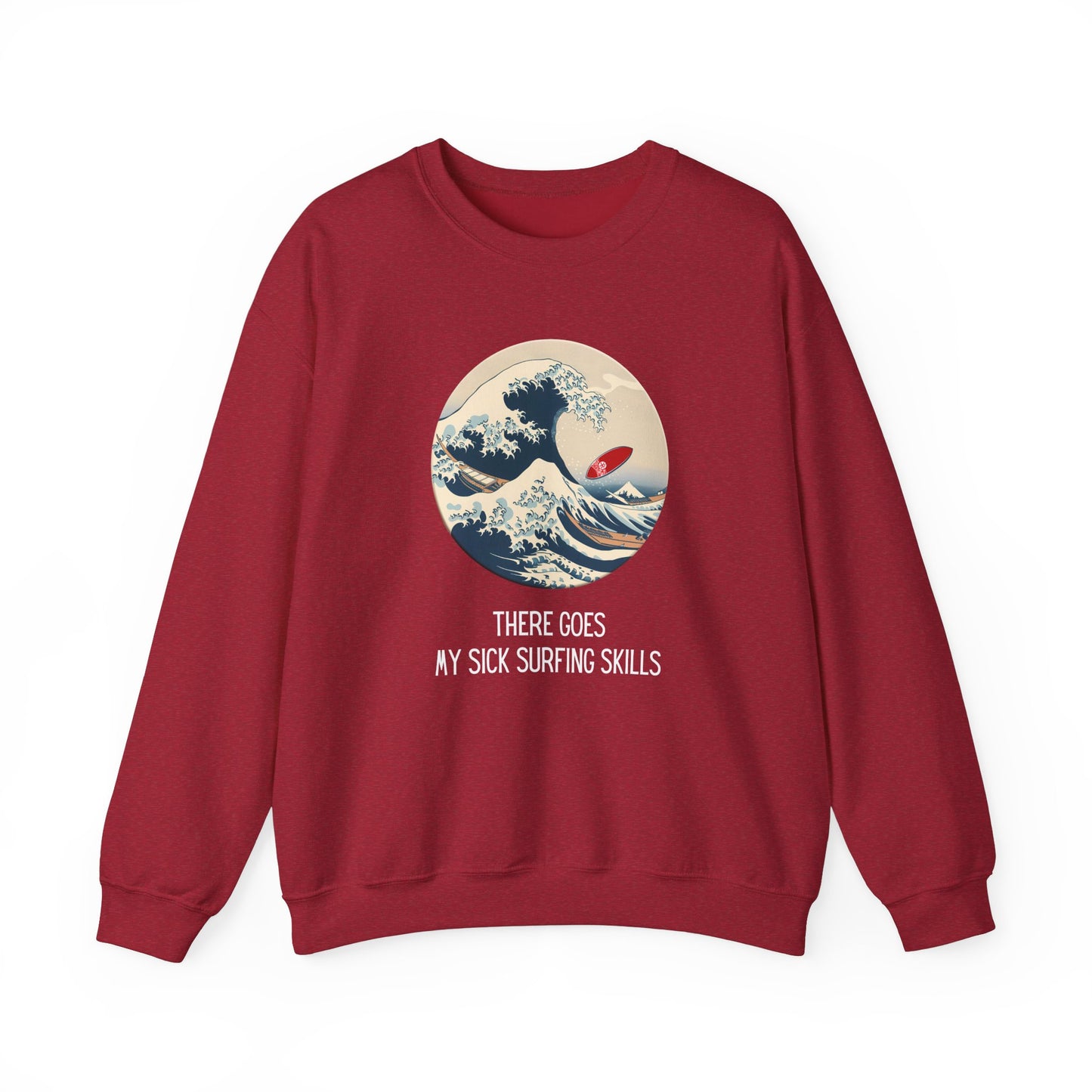 Sick Surfing Skills Crewneck Sweatshirt