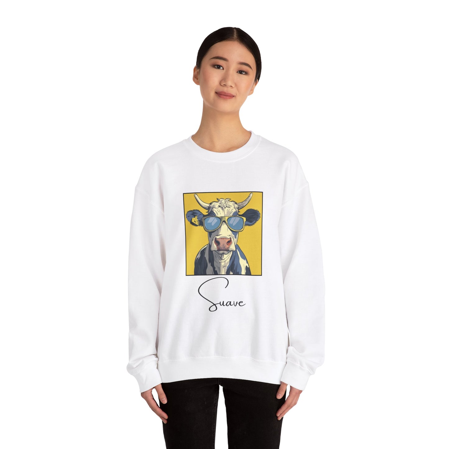 Suave Cow Crewneck Sweatshirt