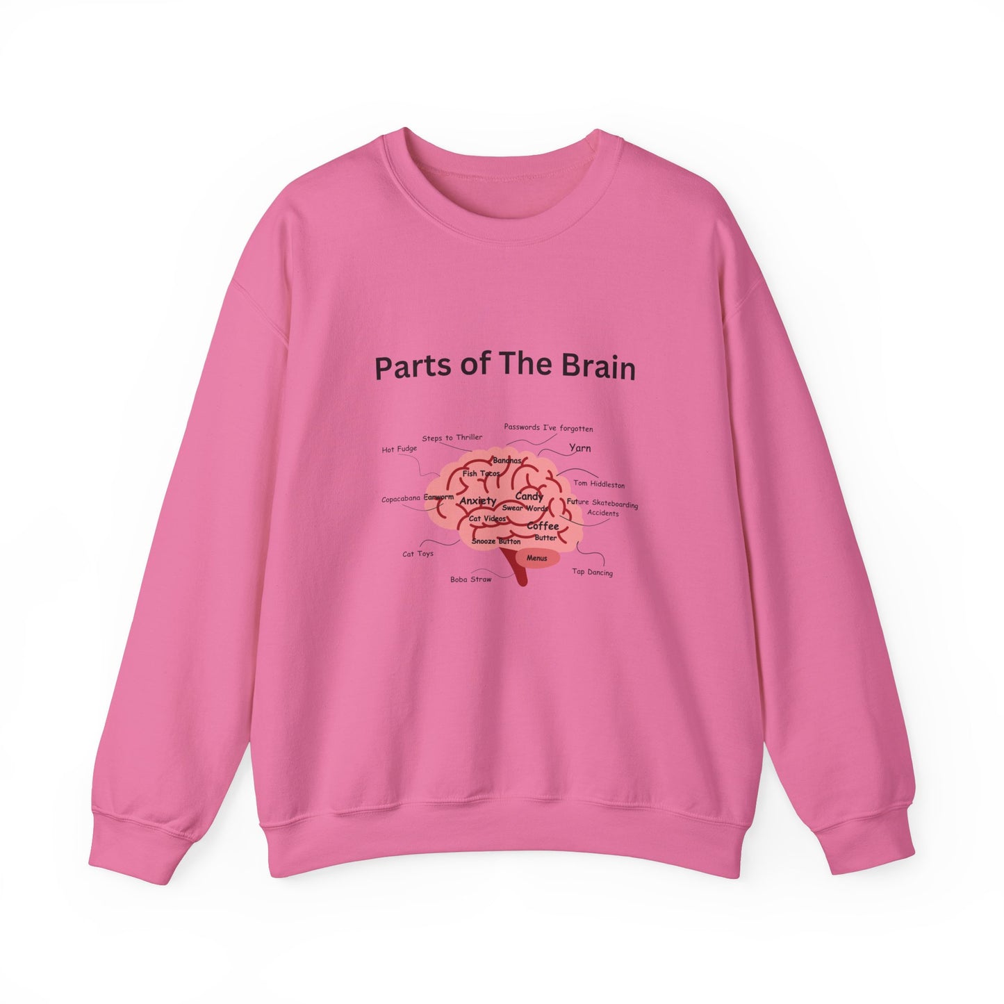 Parts of The Brain Crewneck Sweatshirt