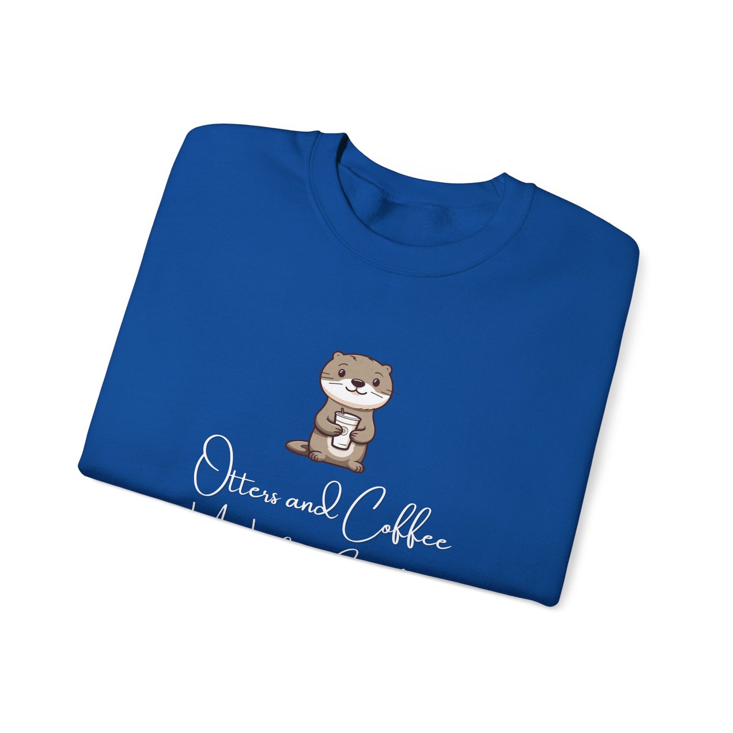 Otters and Coffee Crewneck Sweatshirt