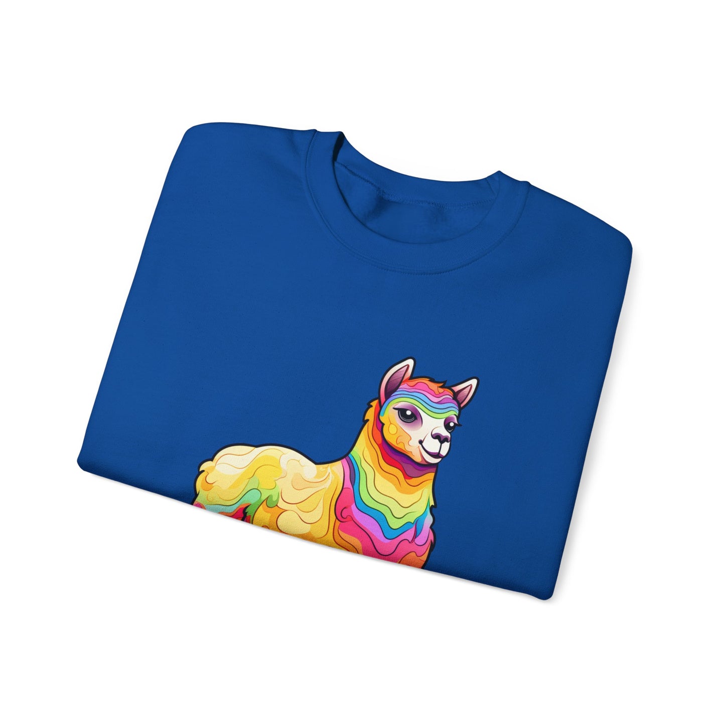 Colorful Llama Crewneck Sweatshirt