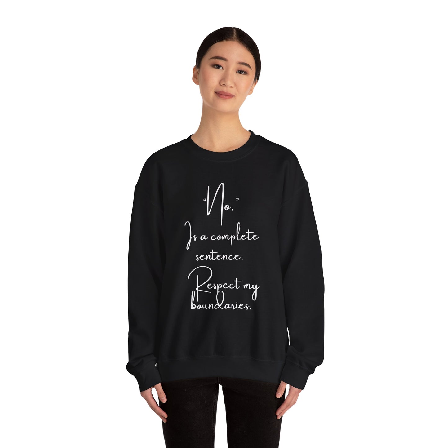Respect My Boundaries Crewneck Sweatshirt