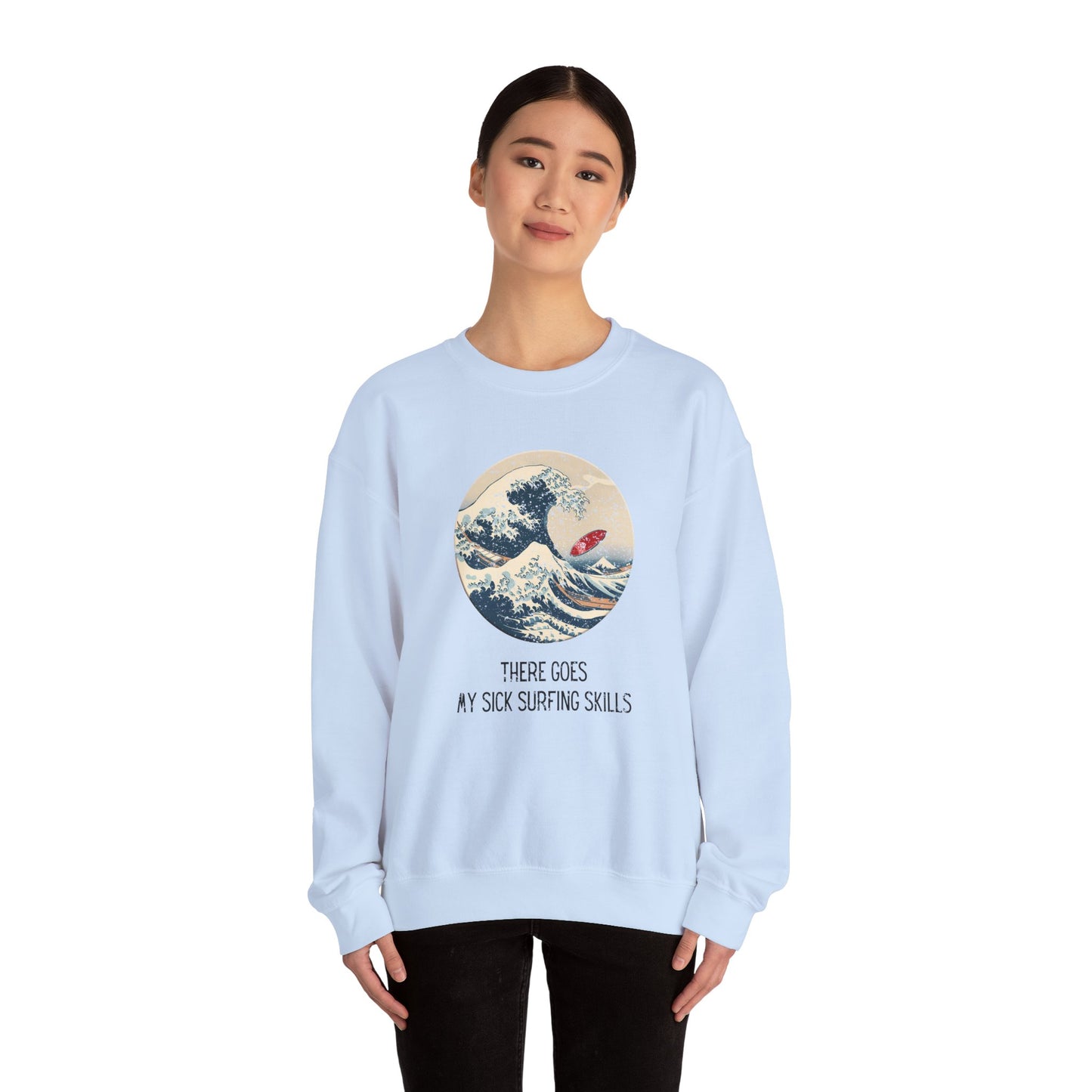 Sick Surfing Skills Crewneck Sweatshirt