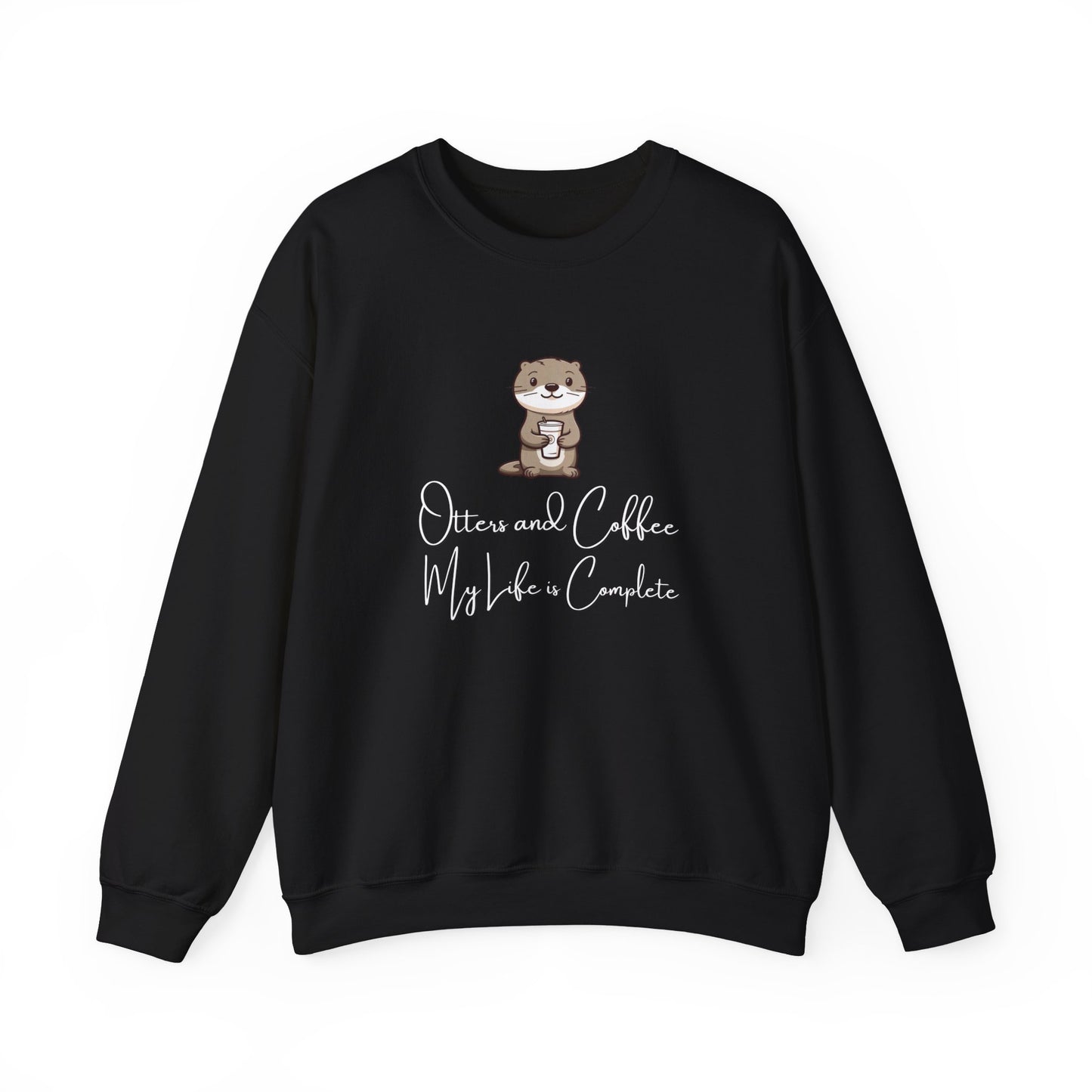 Otters and Coffee Crewneck Sweatshirt