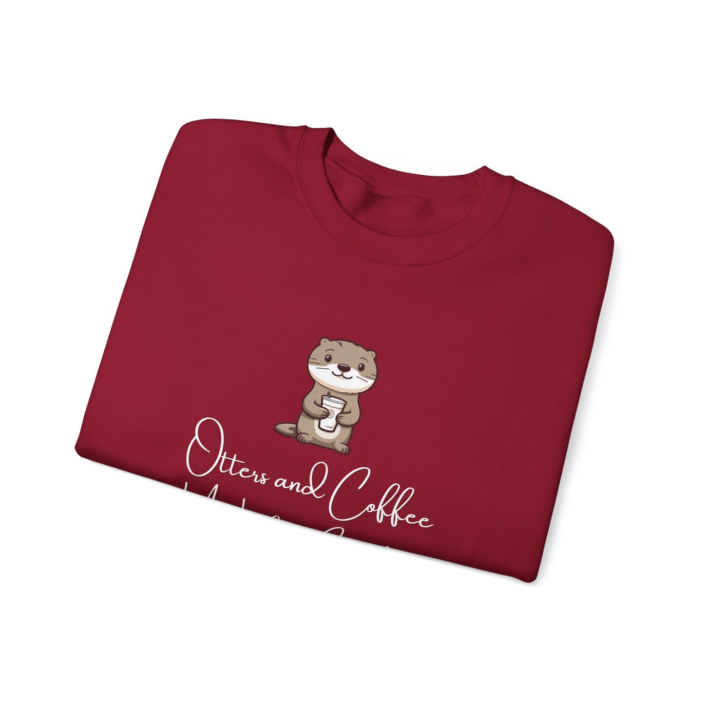 Otters and Coffee Crewneck Sweatshirt