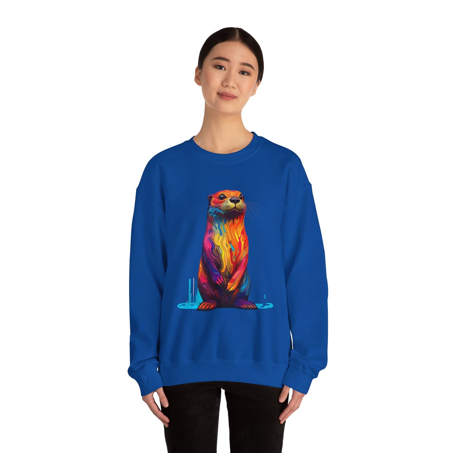 Colorful Otter Crewneck Sweatshirt