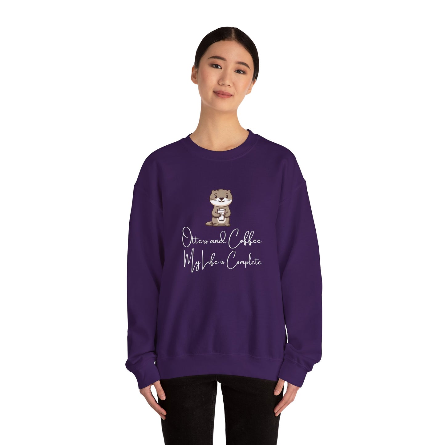Otters and Coffee Crewneck Sweatshirt