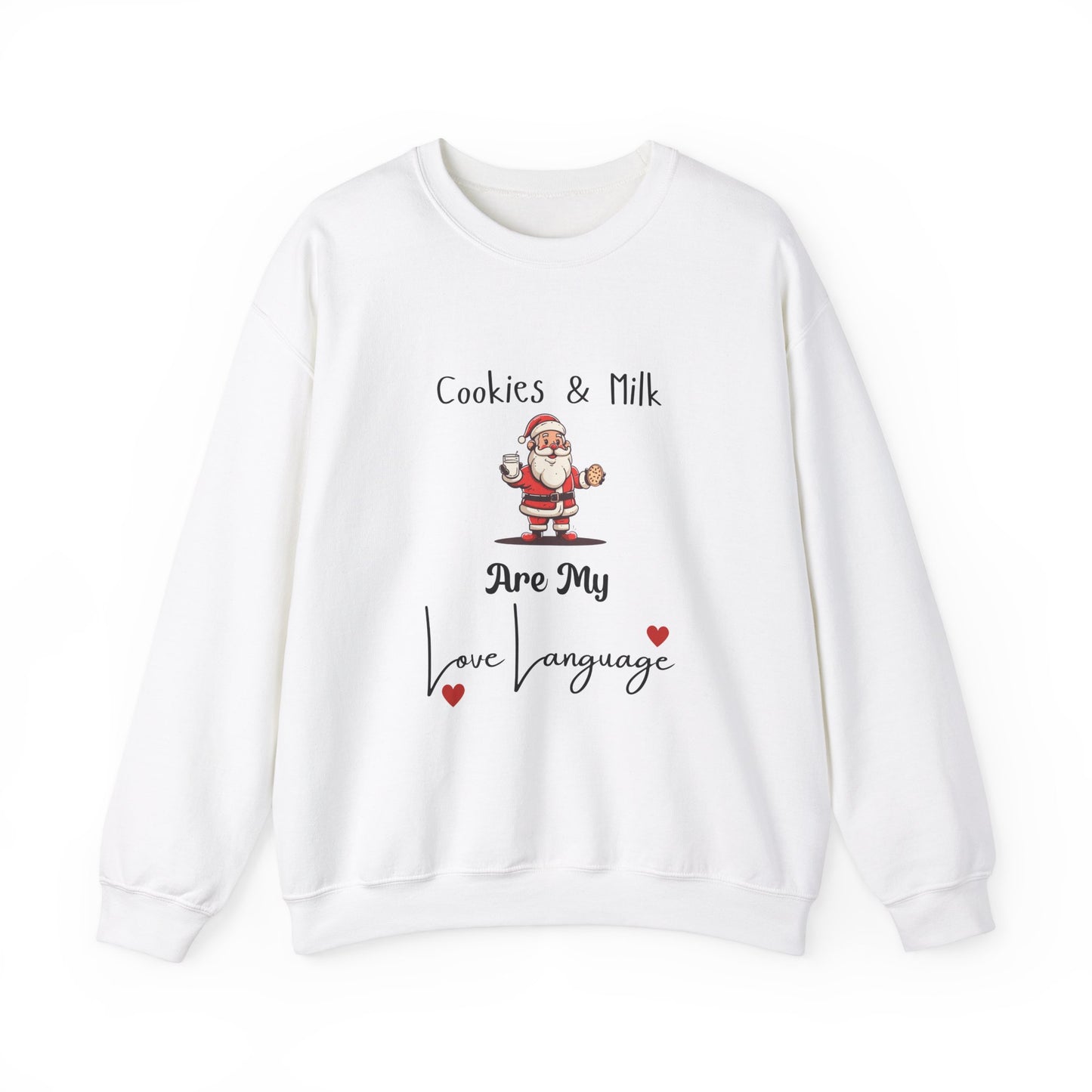 Cookies and Milk Santa Crewneck Sweatshirt