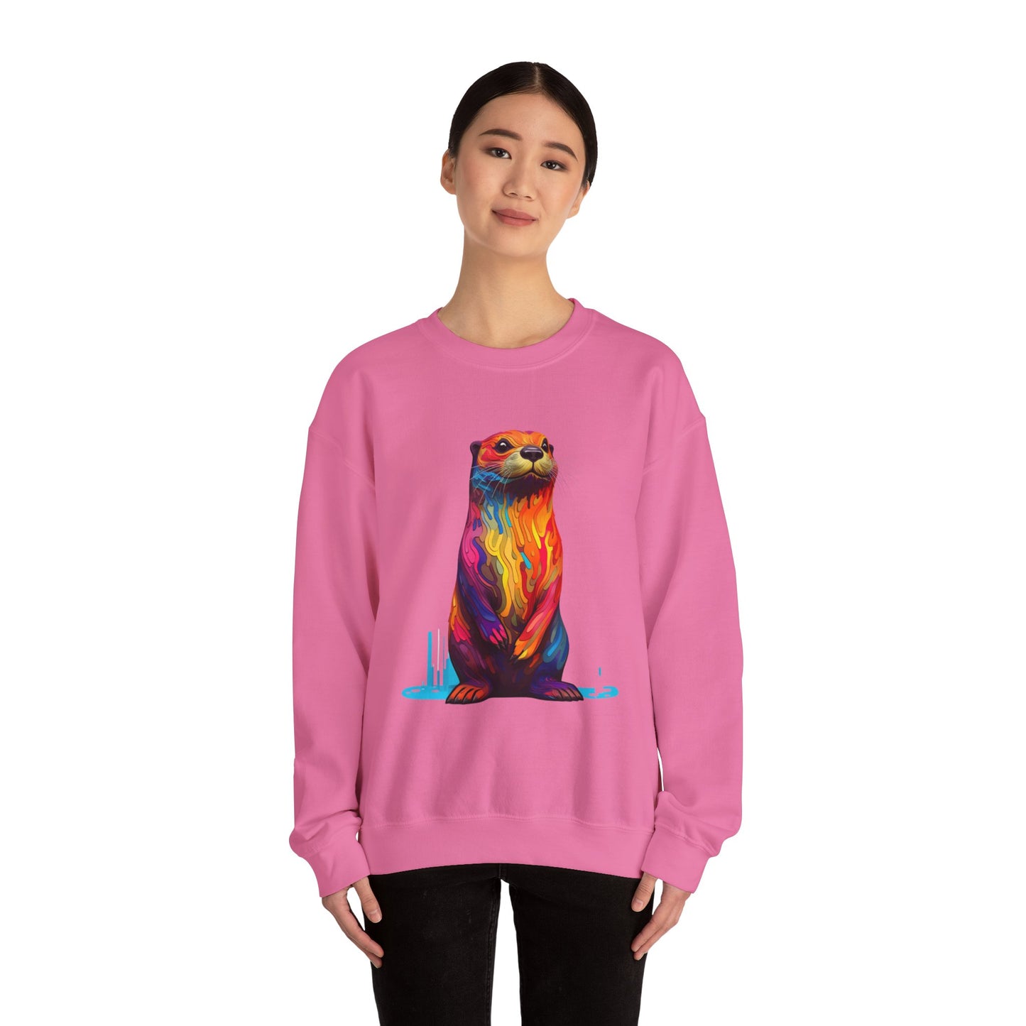 Colorful Otter Crewneck Sweatshirt