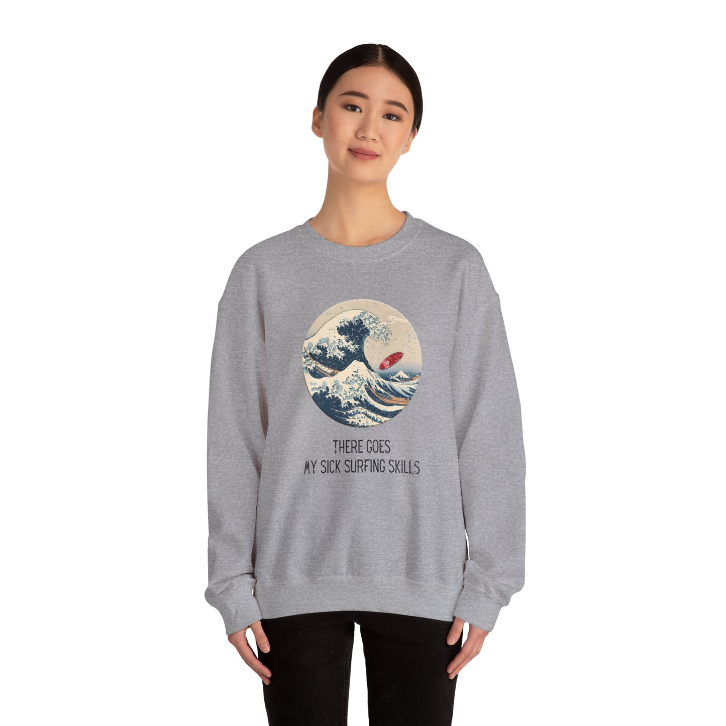 Sick Surfing Skills Crewneck Sweatshirt