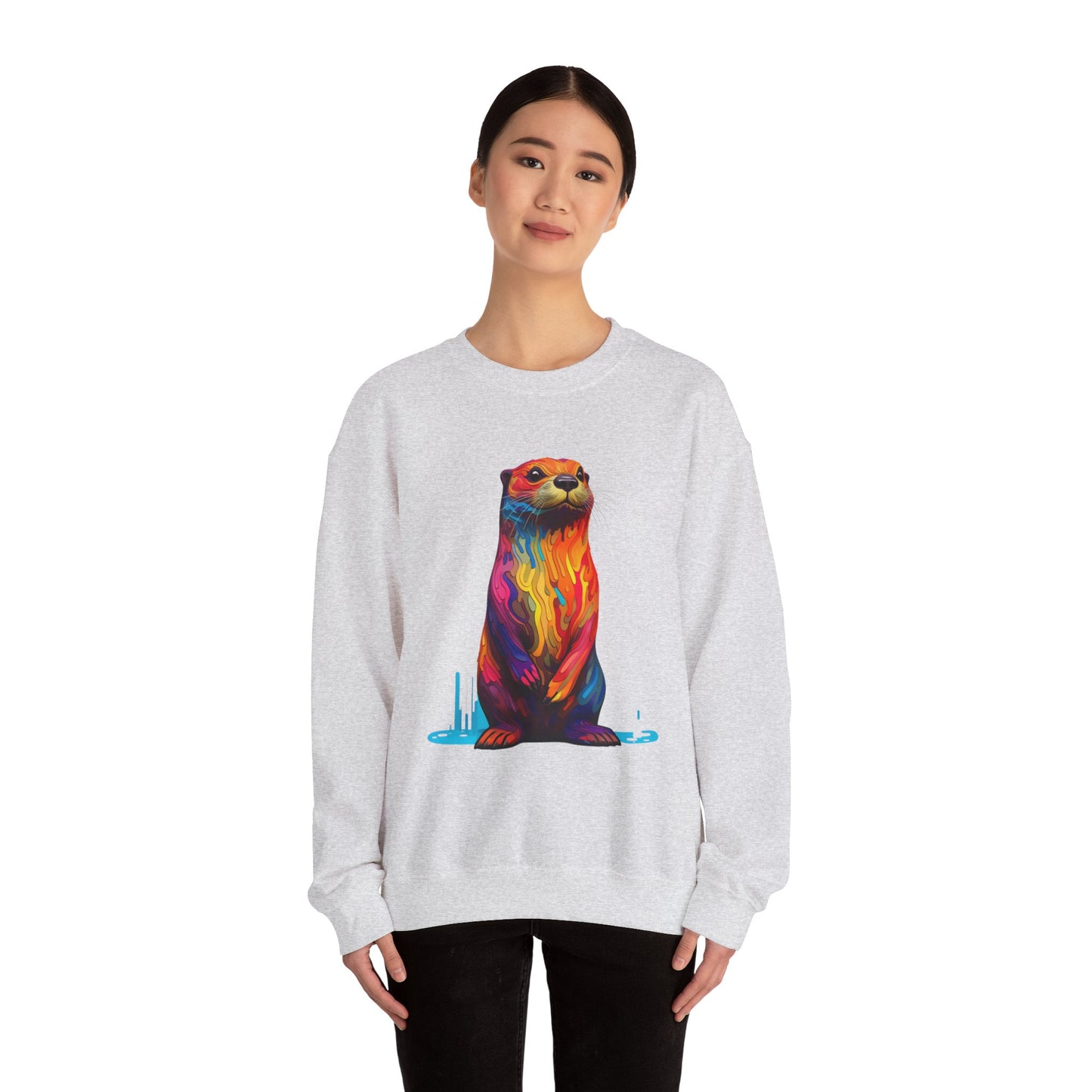 Colorful Otter Crewneck Sweatshirt