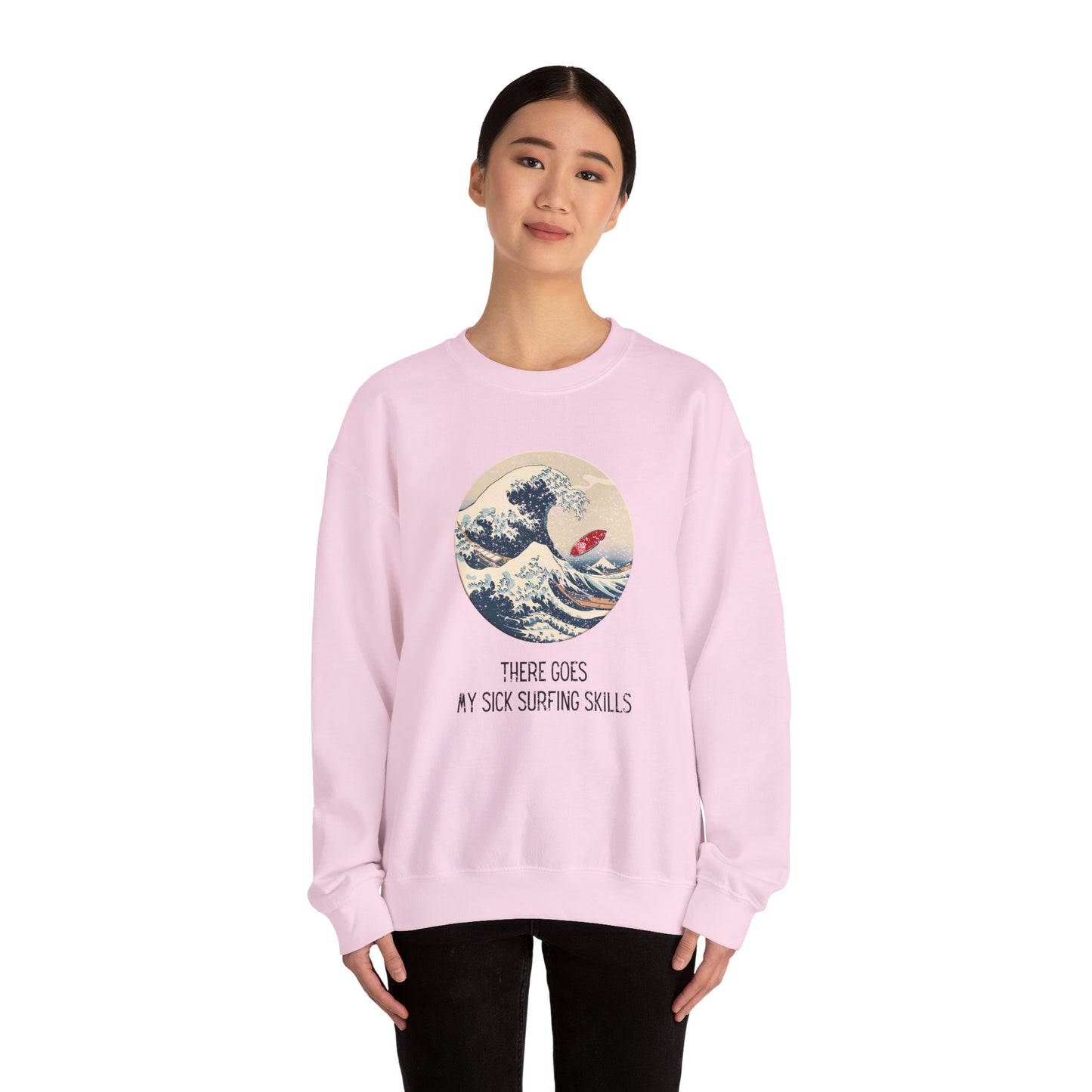 Sick Surfing Skills Crewneck Sweatshirt