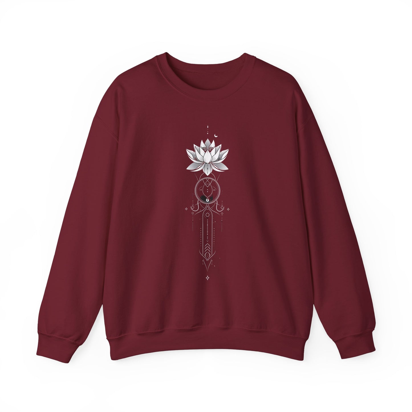 Lotus Unalome Crewneck Sweatshirt