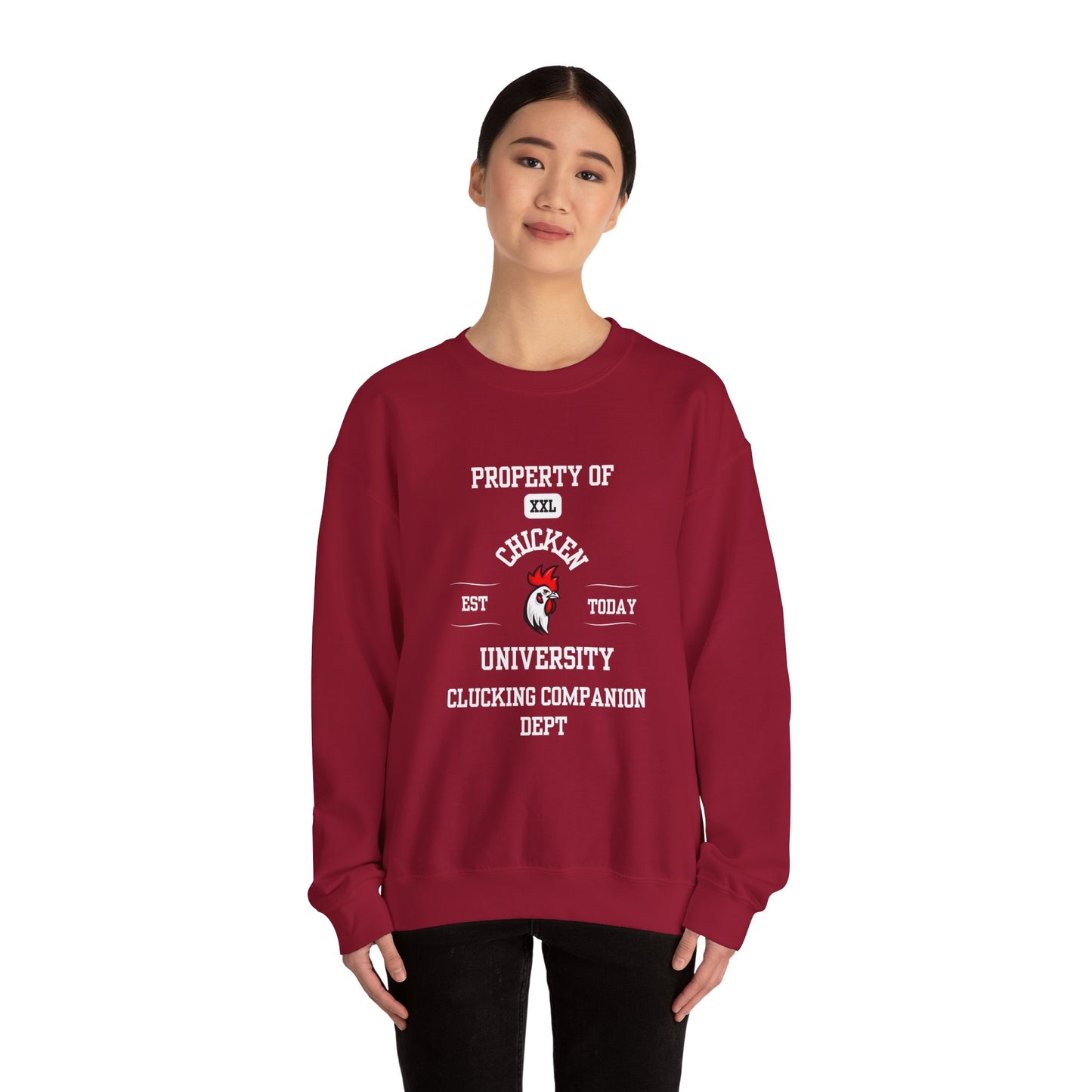 Property of Chicken University Crewneck Sweatshirt