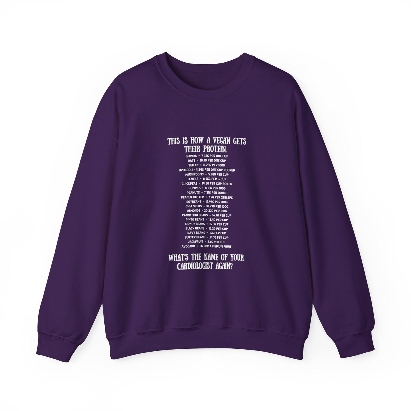 Vegan Protein Crewneck Sweatshirt