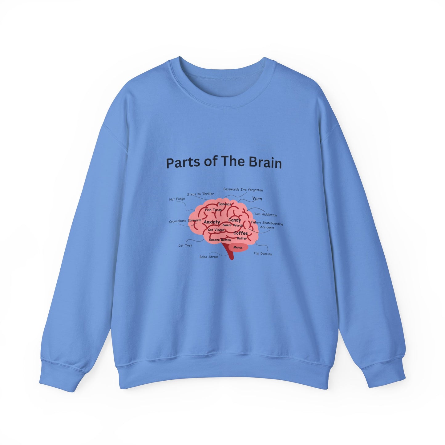 Parts of The Brain Crewneck Sweatshirt