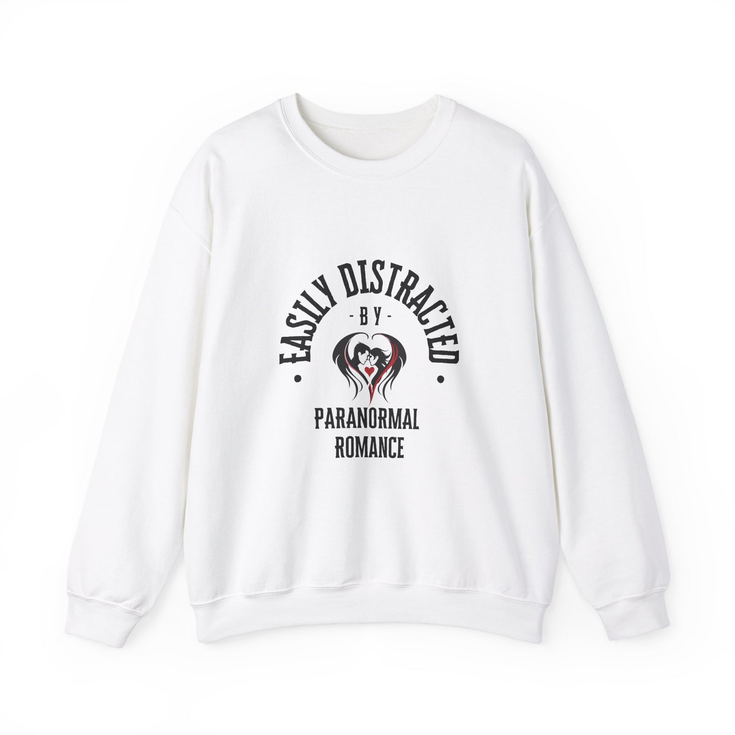 Easily Distracted By Parnormal Romance Crewneck Sweatshirt