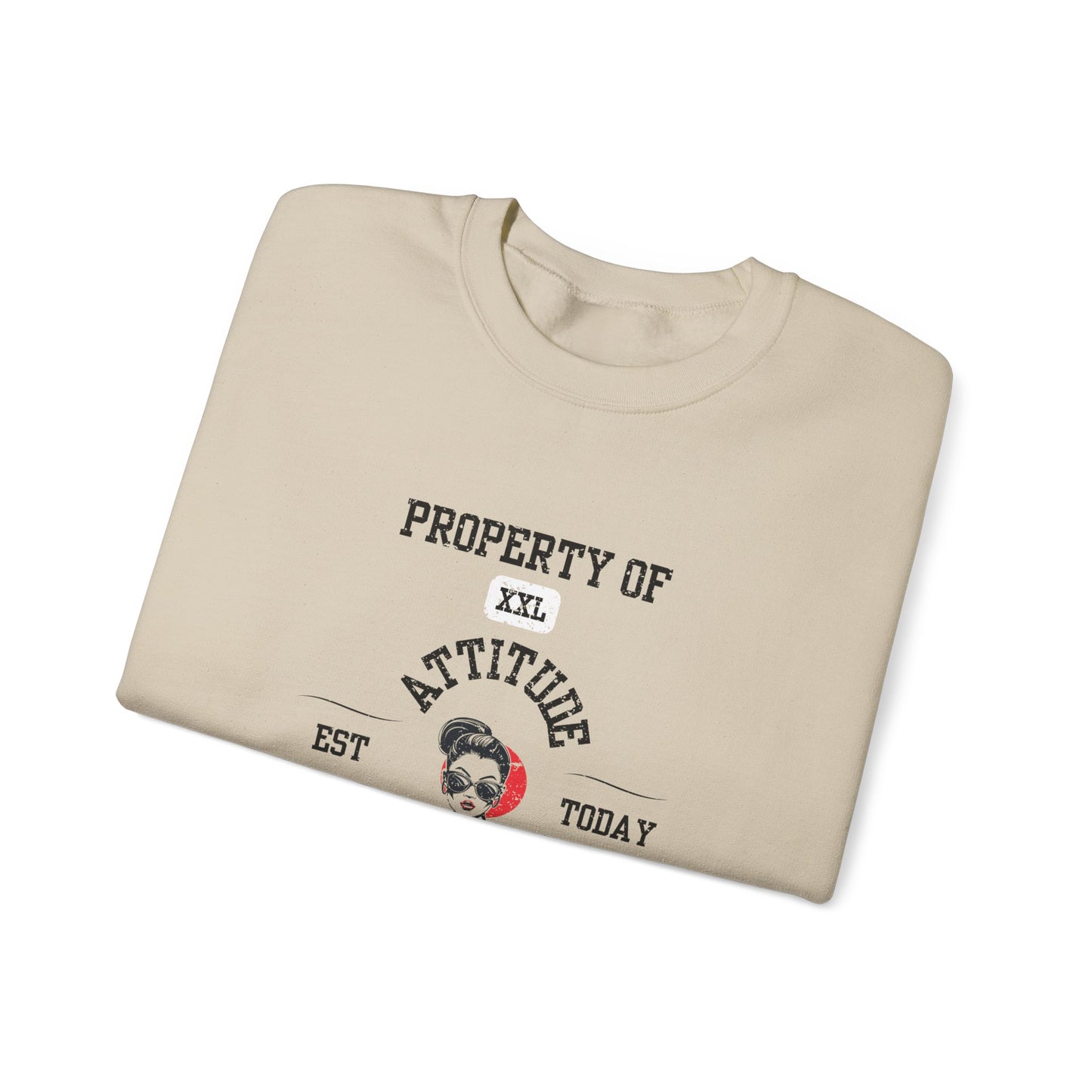 Property of Attitude University Crewneck Sweatshirt