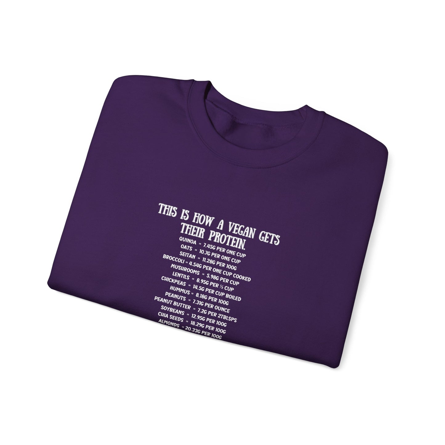 Vegan Protein Crewneck Sweatshirt