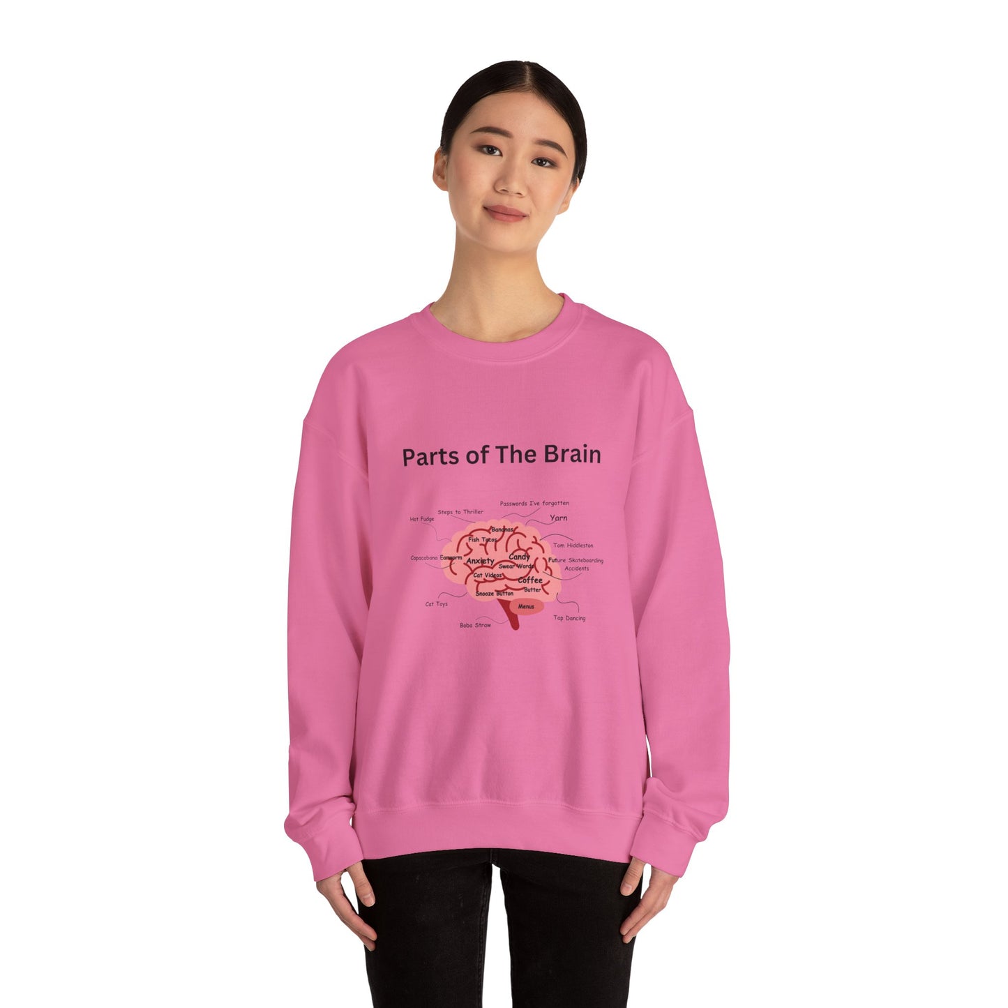 Parts of The Brain Crewneck Sweatshirt