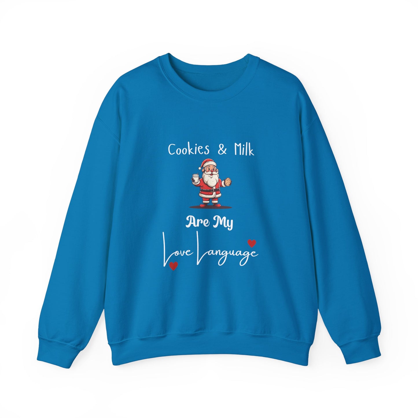 Cookies and Milk Santa Crewneck Sweatshirt