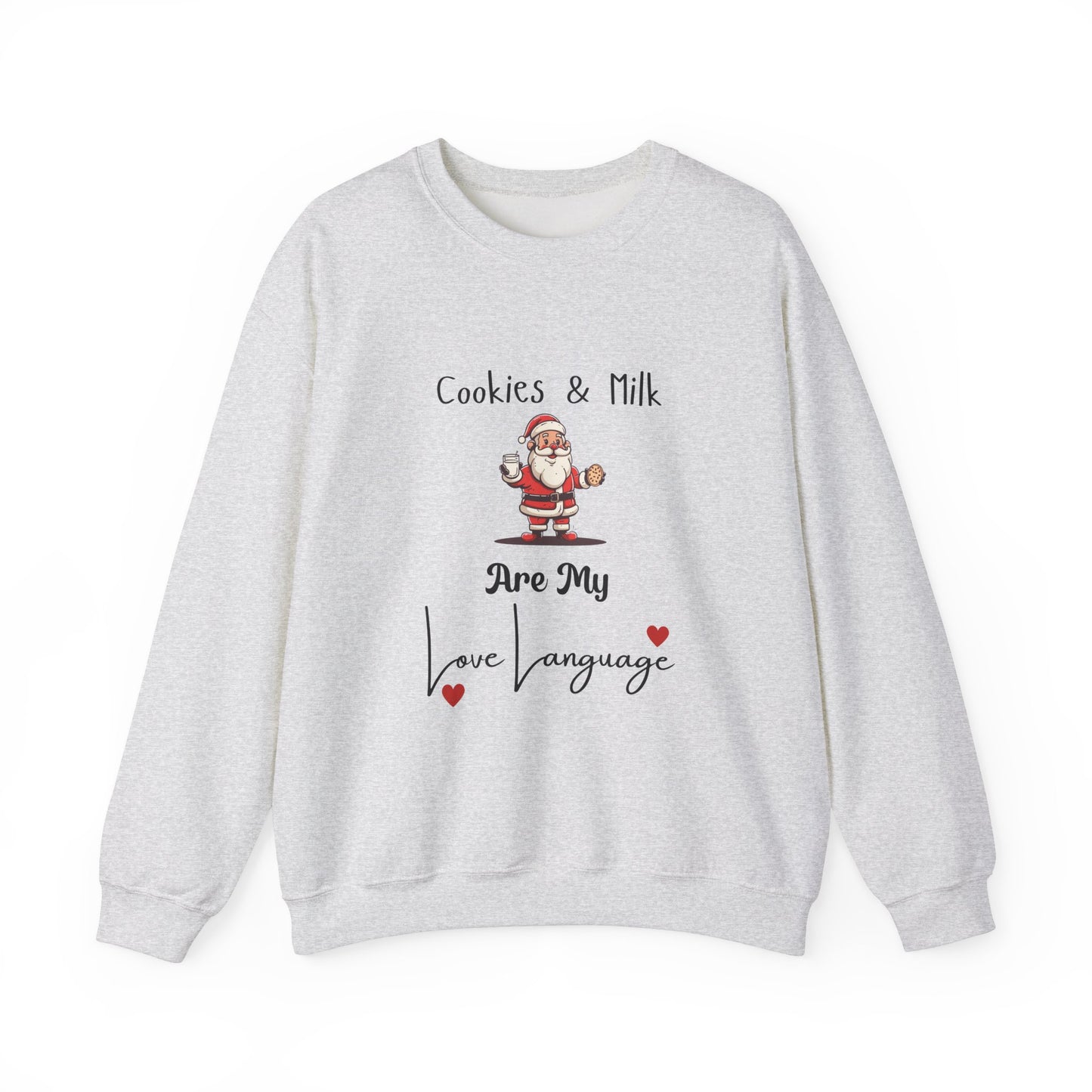 Cookies and Milk Santa Crewneck Sweatshirt