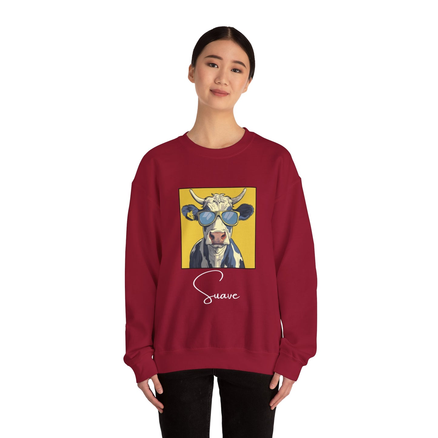 Suave Cow Crewneck Sweatshirt