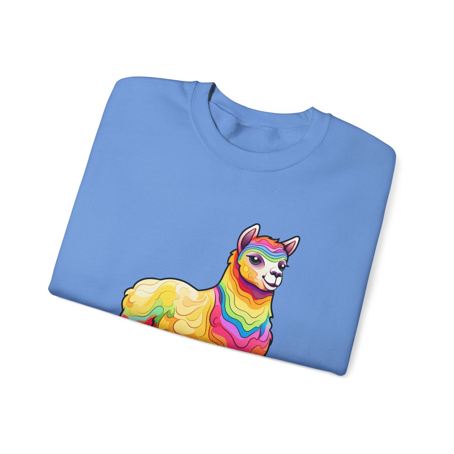 Colorful Llama Crewneck Sweatshirt